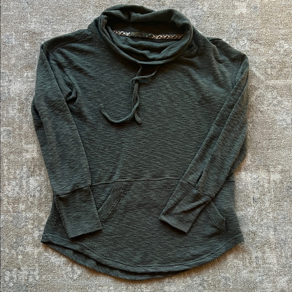 Prana green fall Cowl Neck Sweater